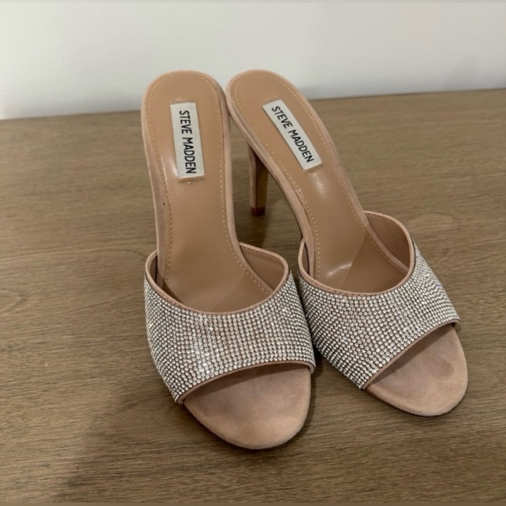 Steve Madden Rhinestone Heeled Sandals - Picture 5 of 5
